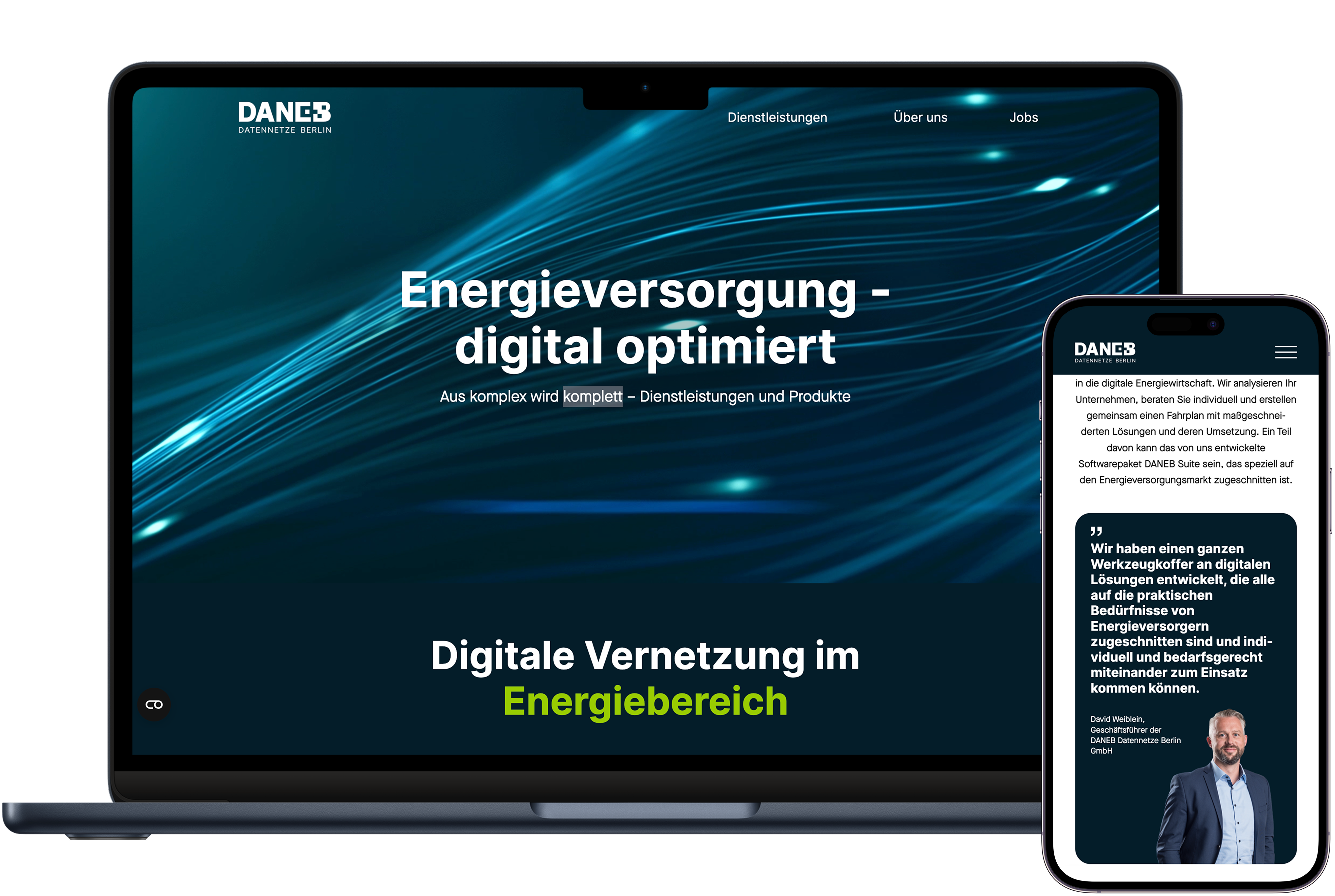 DANEB Suite website redesign